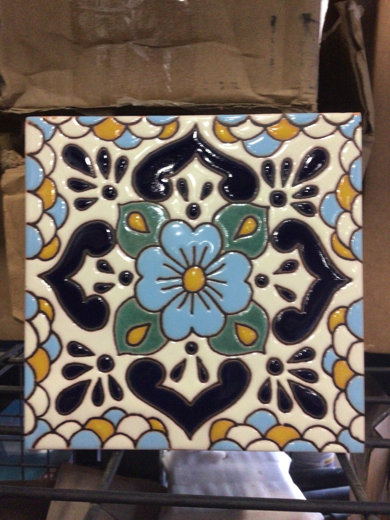 Tile Polanco 2 Talavera Mexican Tile - Talavera Special - Item# 10469