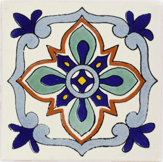 Tile Bella 2 Talavera Mexicana Item# 81915