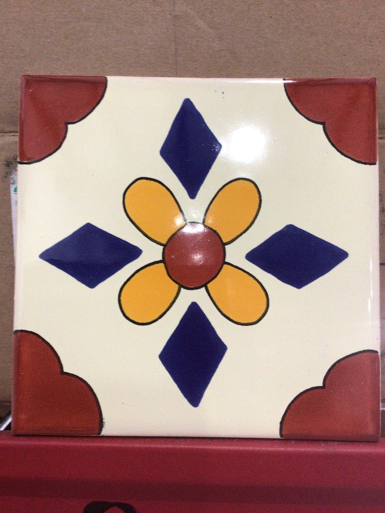 Tile Toluca Talavera Mexican Tile - Talavera Classic - Item# 10148