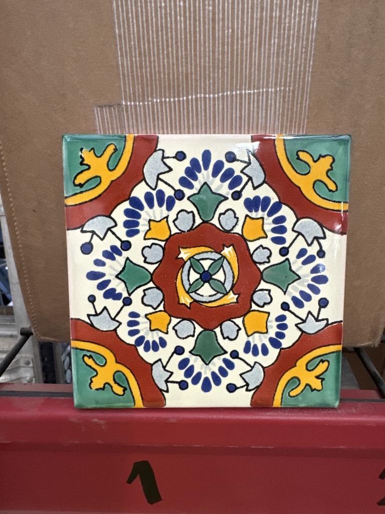 Tile Valle Talavera Mexican Tile Item# 10371