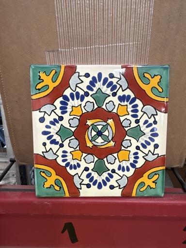 [A2.] Tile Valle Talavera Mexican Tile Item# 10371